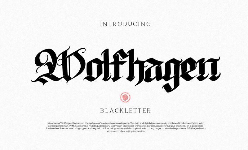 Wolfhagen Blackletter Schriftart