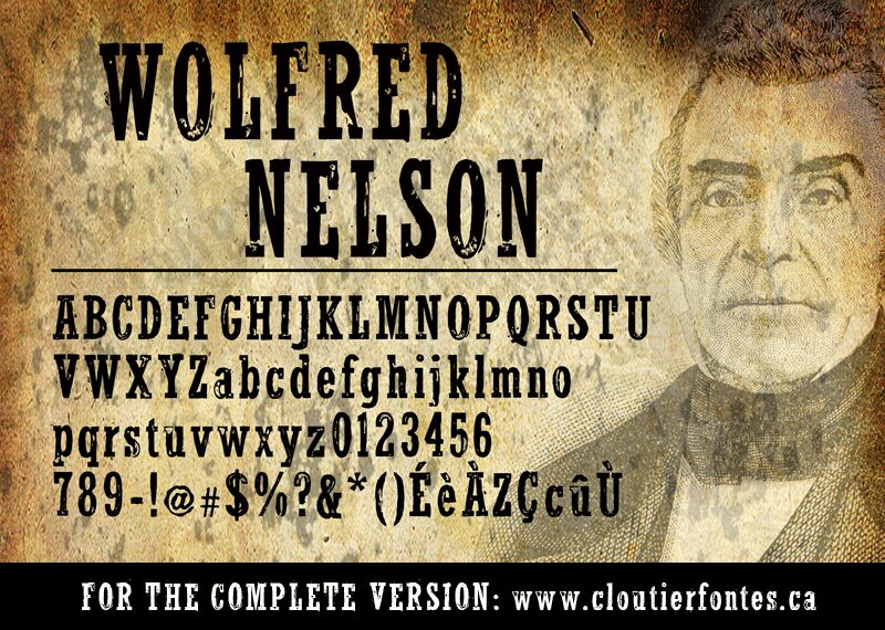 WolfredNelson Schriftart