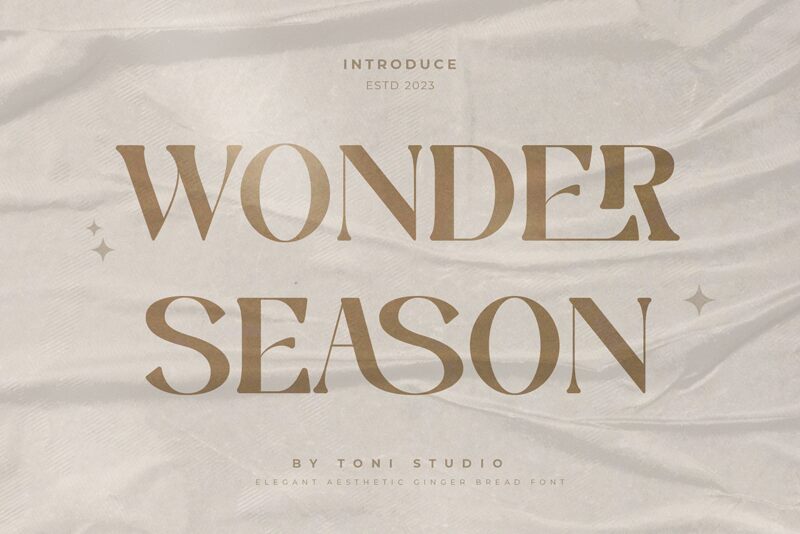 WONDER SEASON Czcionka