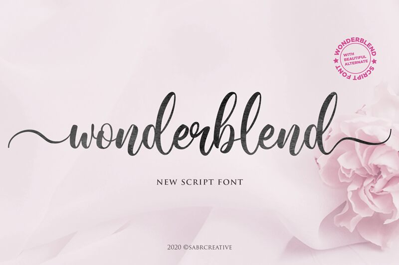 Wonderblend Schriftart