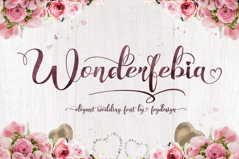 Wonderfebia Schriftart