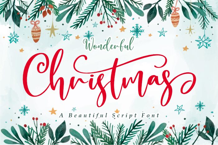 Wonderful Christmas Schriftart