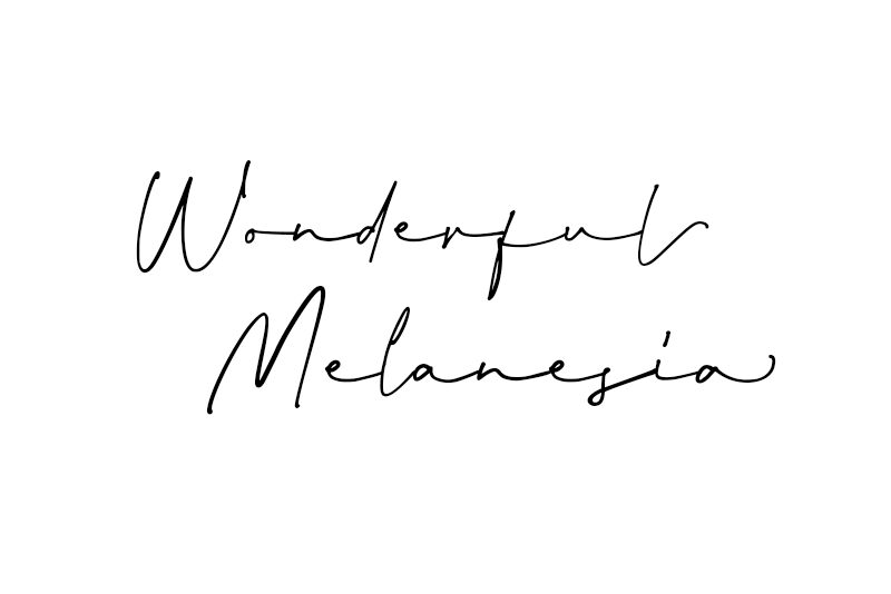 Wonderful Melanesia Signature Czcionka