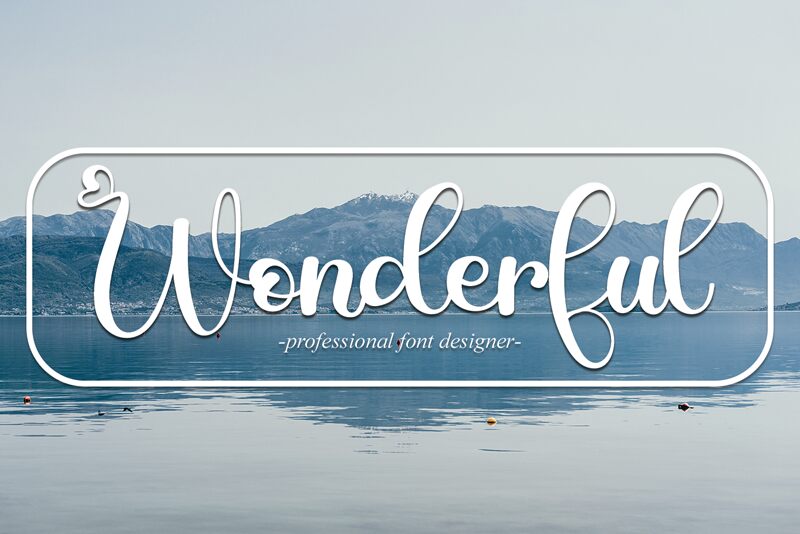 Wonderful Czcionka