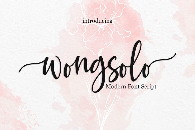 wongsolo Schriftart