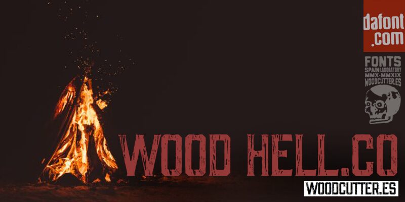 Wood Hell Company Czcionka