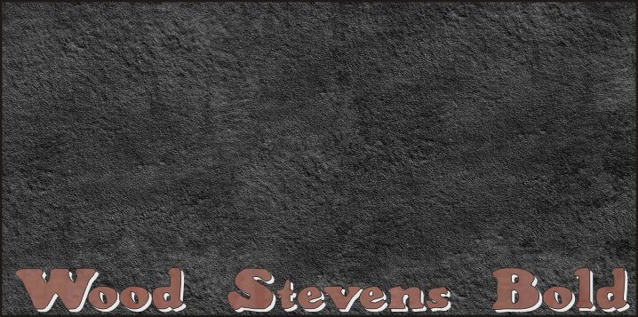 Wood Stevens Schriftart