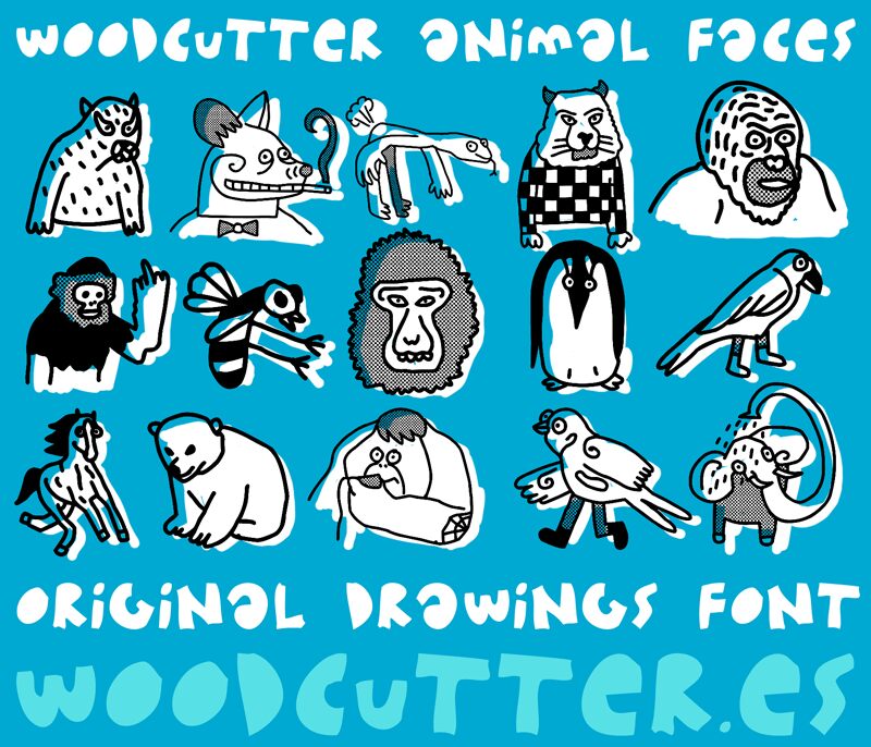 Woodcutter Animal Faces Carattere