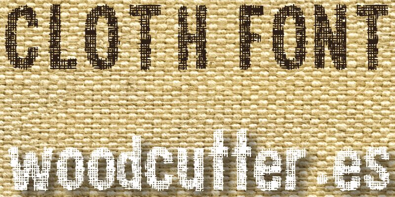 Woodcutter cloth Czcionka