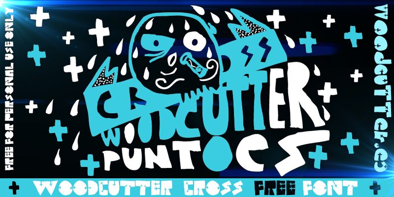 WOODCUTTER CROSS Schriftart