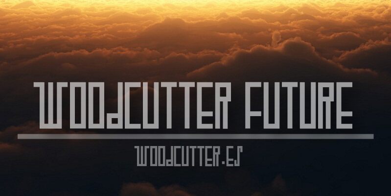 WOODCUTTER FUTURE Czcionka