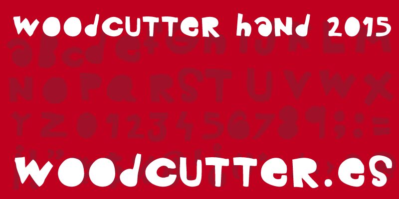 woodcutter hand2015 Schriftart