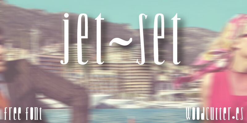 Woodcutter Jet-Set Czcionka