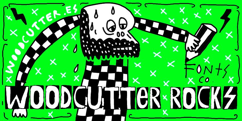 Woodcutter Rocks Czcionka