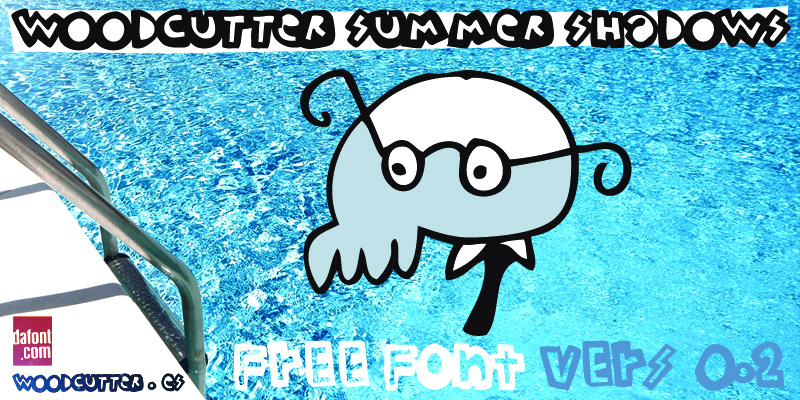 woodcutter Summer Shadows Schriftart