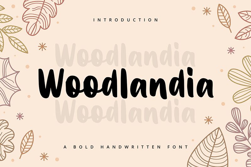 Woodlandia Schriftart