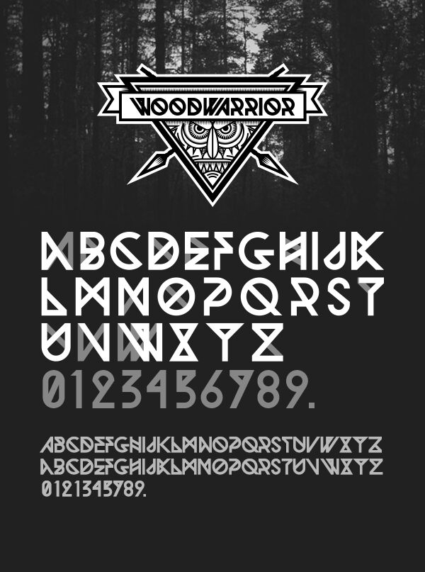 Woodwarrior Schriftart