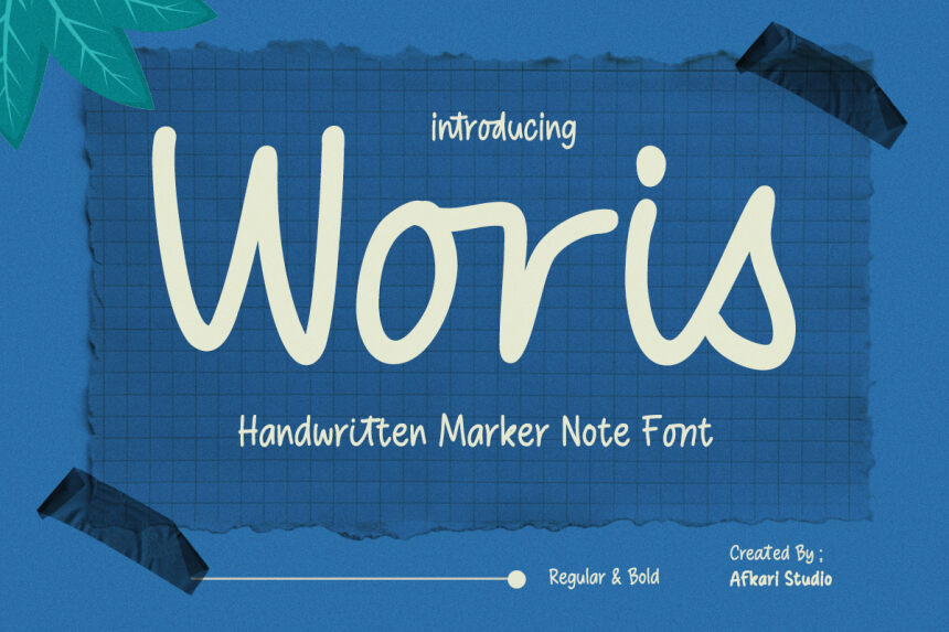 Woris Bold — Font presentation