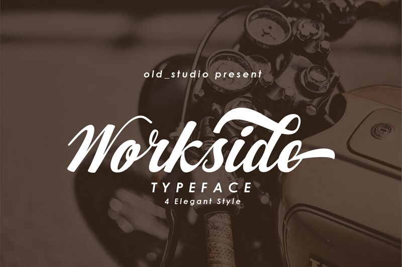 Workside Slant Schriftart