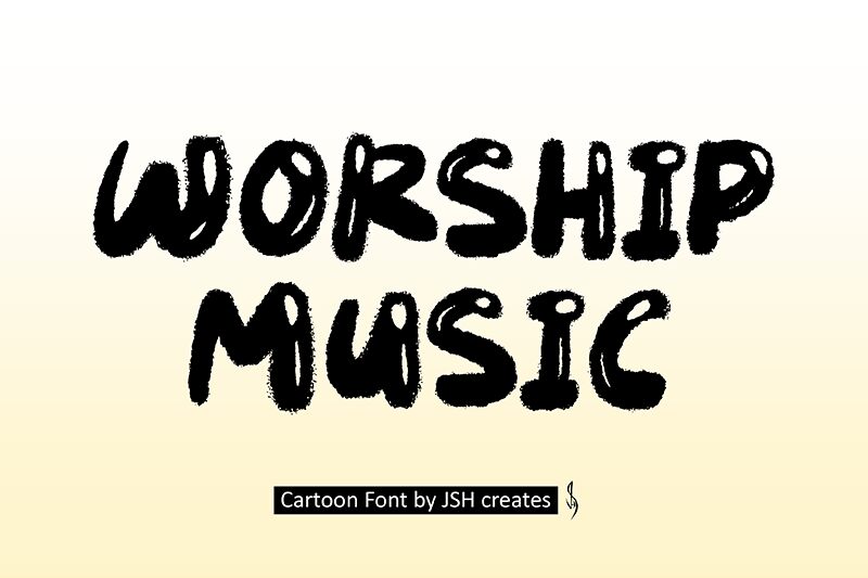 Worship Music Schriftart