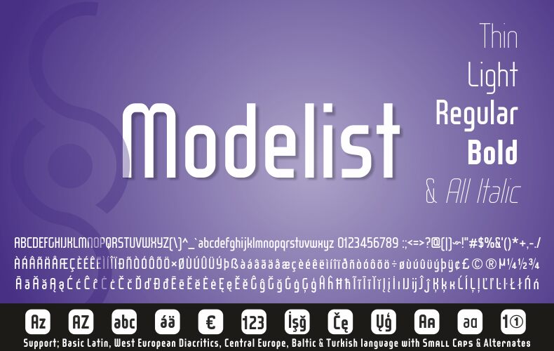 WOX~Modelist Schriftart