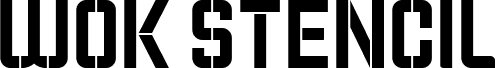 WOK STENCIL - CAPS Medium