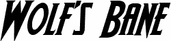 Wolf's Bane Bold Italic