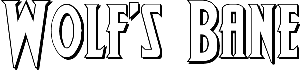Wolf's Bane Bold Shadow font