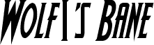 Wolf's Bane Condensed Italic
