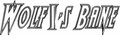 Wolf's Bane Engraved Italic