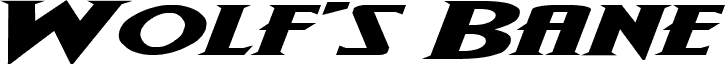 Wolf's Bane Expanded Italic