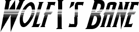 Wolf's Bane Halftone Italic