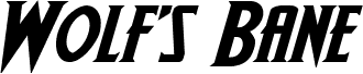 Wolf's Bane II Expanded Italic