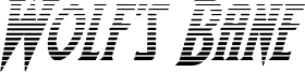 Wolf's Bane II Gradient Italic