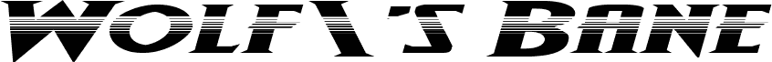 Wolf's Bane II Super-Expand Halftone Italic
