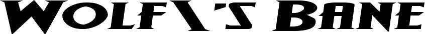 Wolf's Bane II Super-Expand Semi-Italic