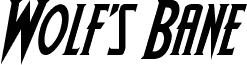 Wolf's Bane Italic