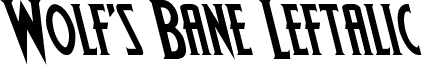 Wolf's Bane Leftalic