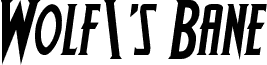 Wolf's Bane Semi-Italic