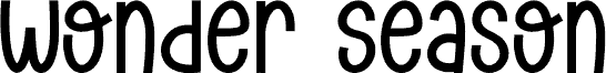 Preview of the Wonder Season Regular font