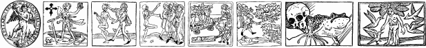 Preview of the Woodcut2 font