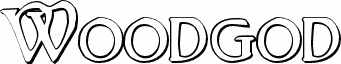 Podgląd czcionki Woodgod 3D Regular