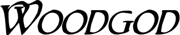 Podgląd czcionki Woodgod Italic