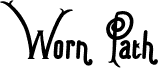 Anteprima del carattere wornpath