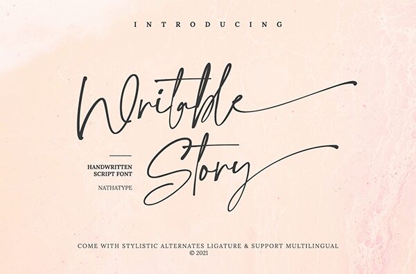 Writable Story Carattere