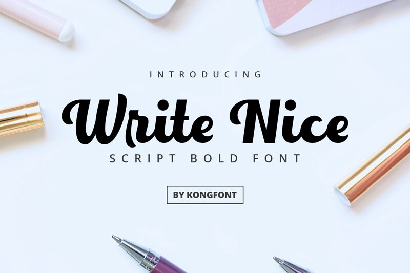 Write Nice Schriftart