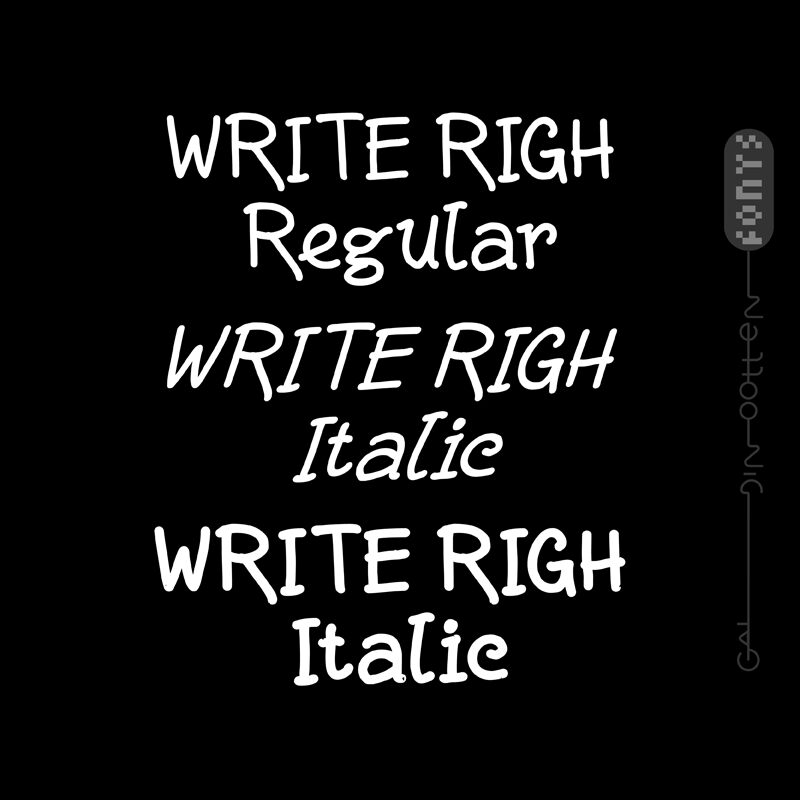Write Righ Schriftart