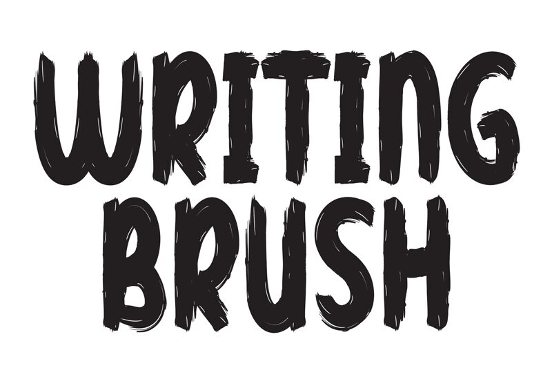 Writing Brush Schriftart