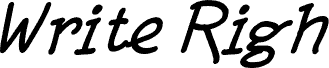Write Righ Italic font