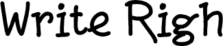 Write Righ Regular font
